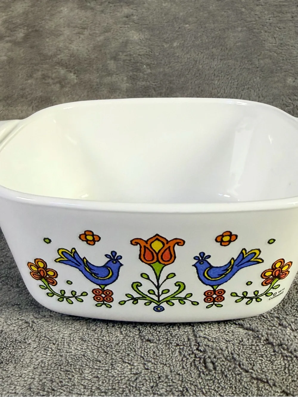 Corningware friendship festival bird set of 4 vintage